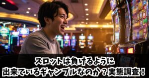 スロットは負けるように出来ているのか検証！業界の仕組みを徹底解説！
