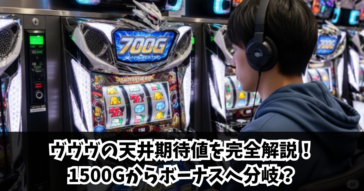 ヴヴヴの天井期待値を完全解説!1500Gからボーナスへ分岐?