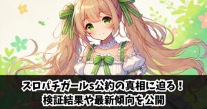 スロパチガールs公約の真相に迫る！検証結果や最新傾向を公開