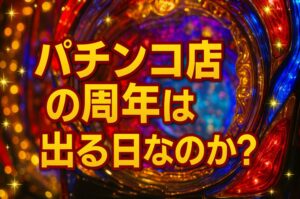 パチンコ店の周年が出る店を見抜け！回収リスクと勝ち筋も解説！