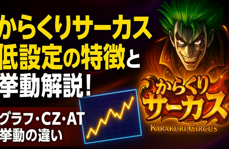 からくりサーカス低設定の特徴と挙動解説!グラフ・CZ・AT挙動の違い