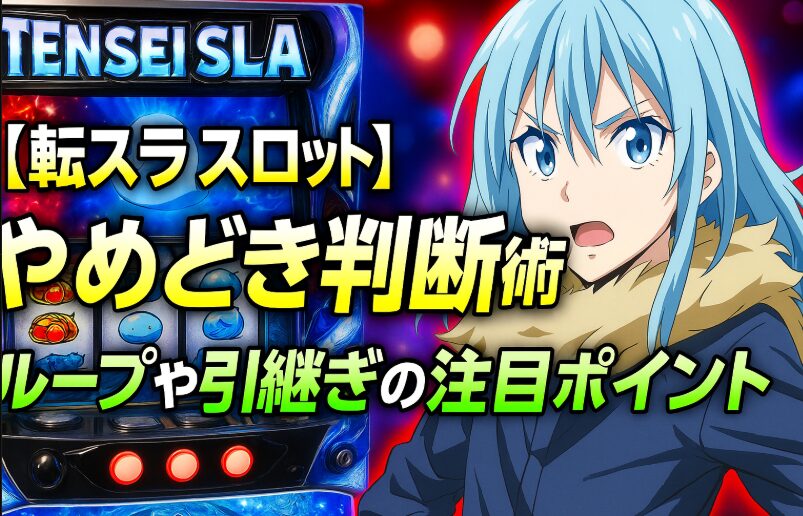 【転スラ スロット】やめどき判断術!ループや引継ぎの注目ポイント