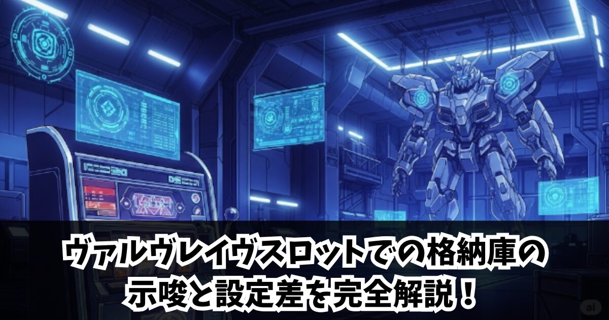 ヴァルヴレイヴスロットでの格納庫の示唆と設定差を完全解説！