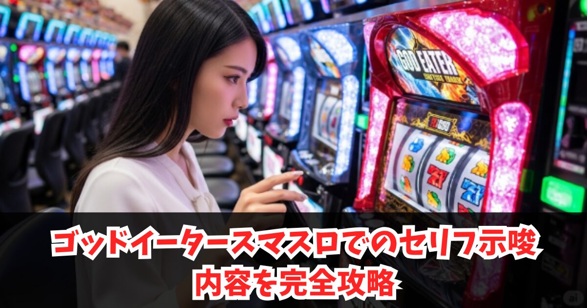 ゴッドイータースマスロでのセリフ示唆内容を完全攻略