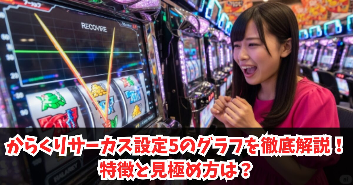 からくりサーカス設定5のグラフを徹底解説!特徴と見極め方は?