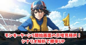 モンキーターン5開始画面の示唆見極め!シナリオ解析で勝率UP
