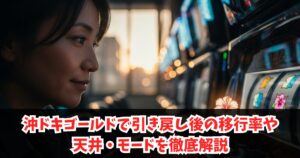 沖ドキゴールドで引き戻し後の移行率や天井・モードを徹底解説