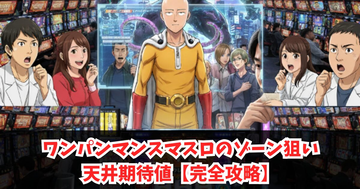 ワンパンマンスマスロのゾーン狙い・天井期待値【完全攻略】