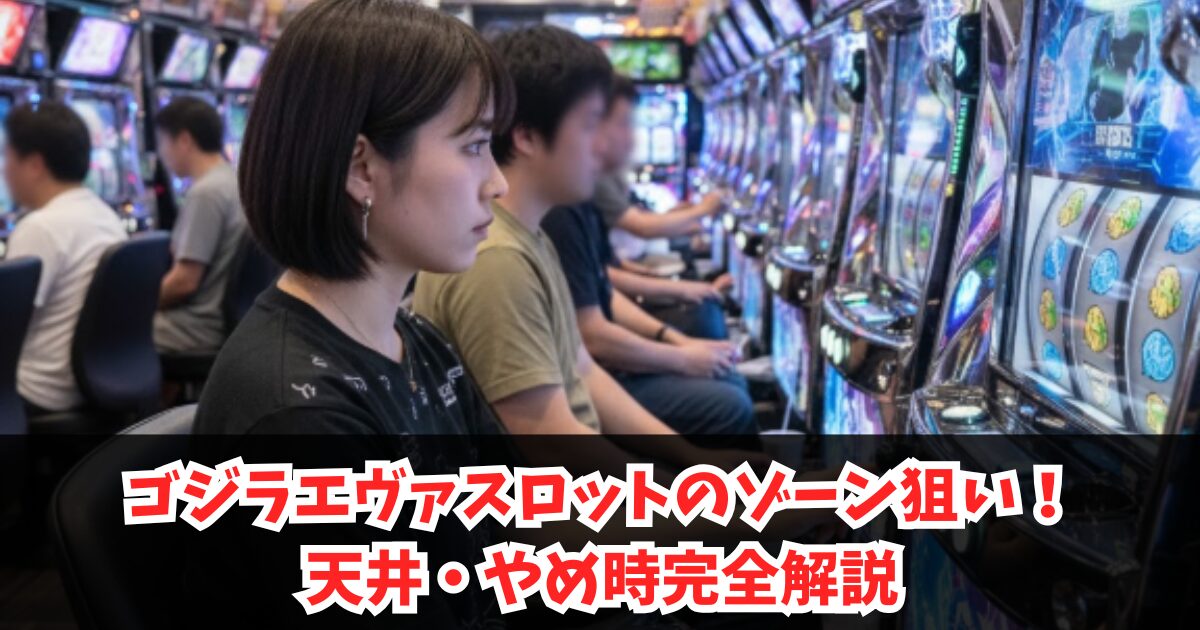 ゴジラエヴァスロットのゾーン狙い!天井・やめ時完全解説