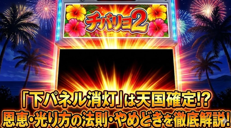チバリヨ2の下パネル消灯は天国？恩恵や光り方の法則とやめどき