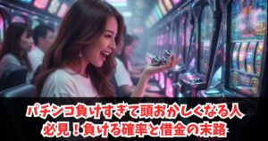 パチンコ負けすぎて頭おかしくなる人必見！負ける確率と借金の末路
