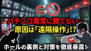 パチンコが異常に勝てないのは遠隔？ホールの裏側と対策