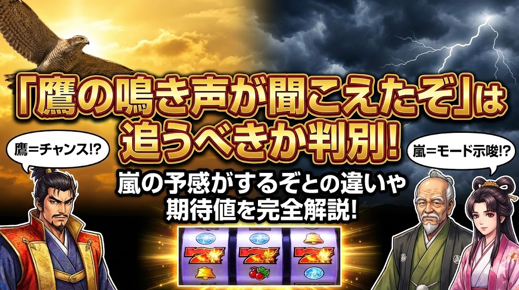 吉宗で鷹の鳴き声が聞こえたぞは追うべきか判別！嵐の予感がするぞとの違いや期待値を完全解説