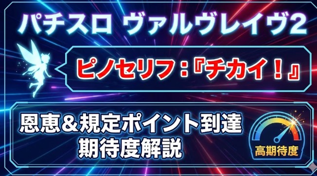 ヴァルヴレイヴ2でピノセリフのチカイが出現の恩恵と規定ポイント到達への期待度を解説