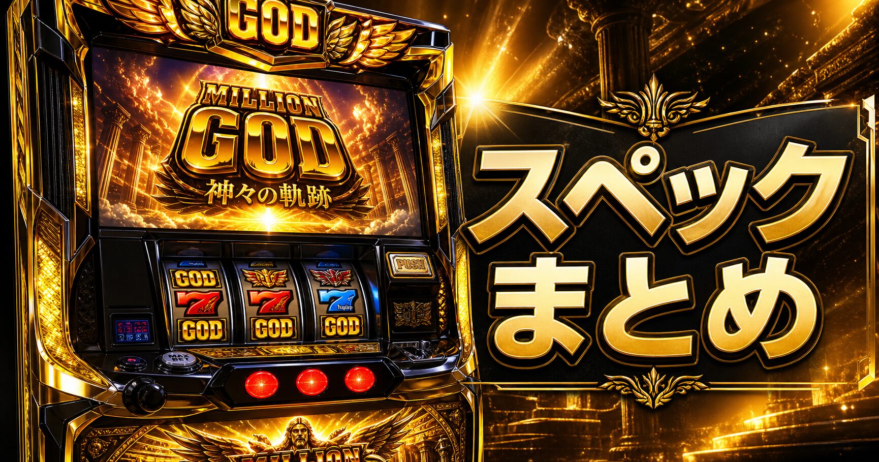 スマスロ ミリオンゴッド-神々の軌跡- スペックまとめ｜導入日・初当たり・機械割・純増を確認