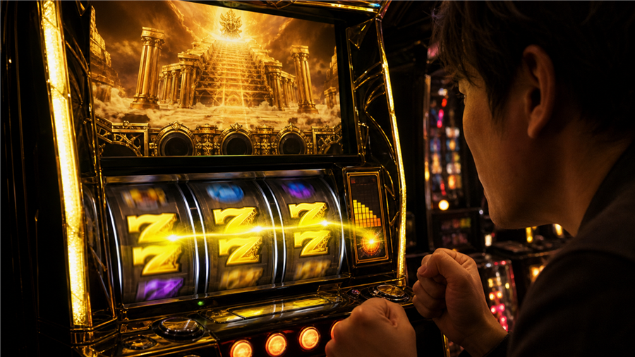 Z-ZONE中に黄7が続いてZ-GAME突入を願う打ち手