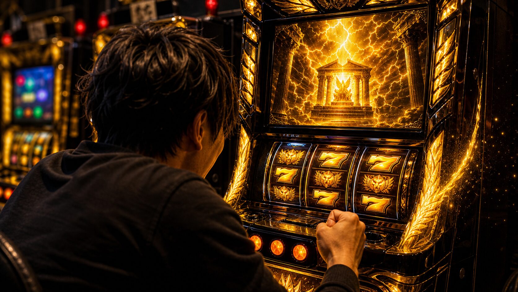 有利区間リセット後の継続期待で前のめりになるスマスロ ミリオンゴッドの打ち手