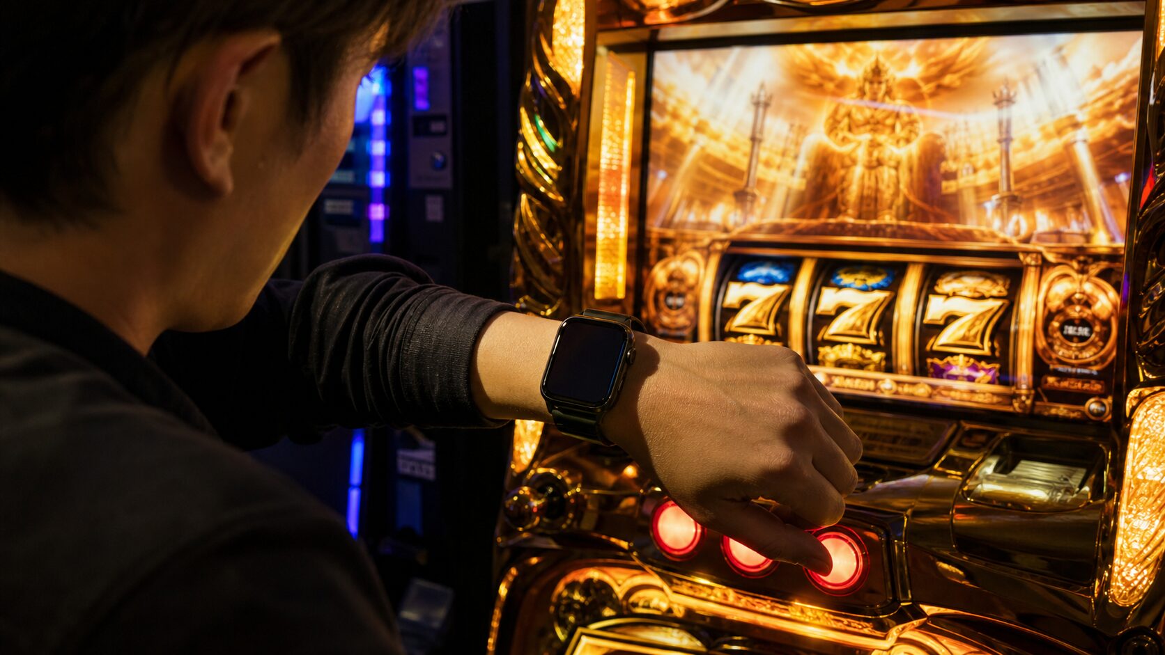 閉店前に時間を気にしながら高純増ATを消化する打ち手