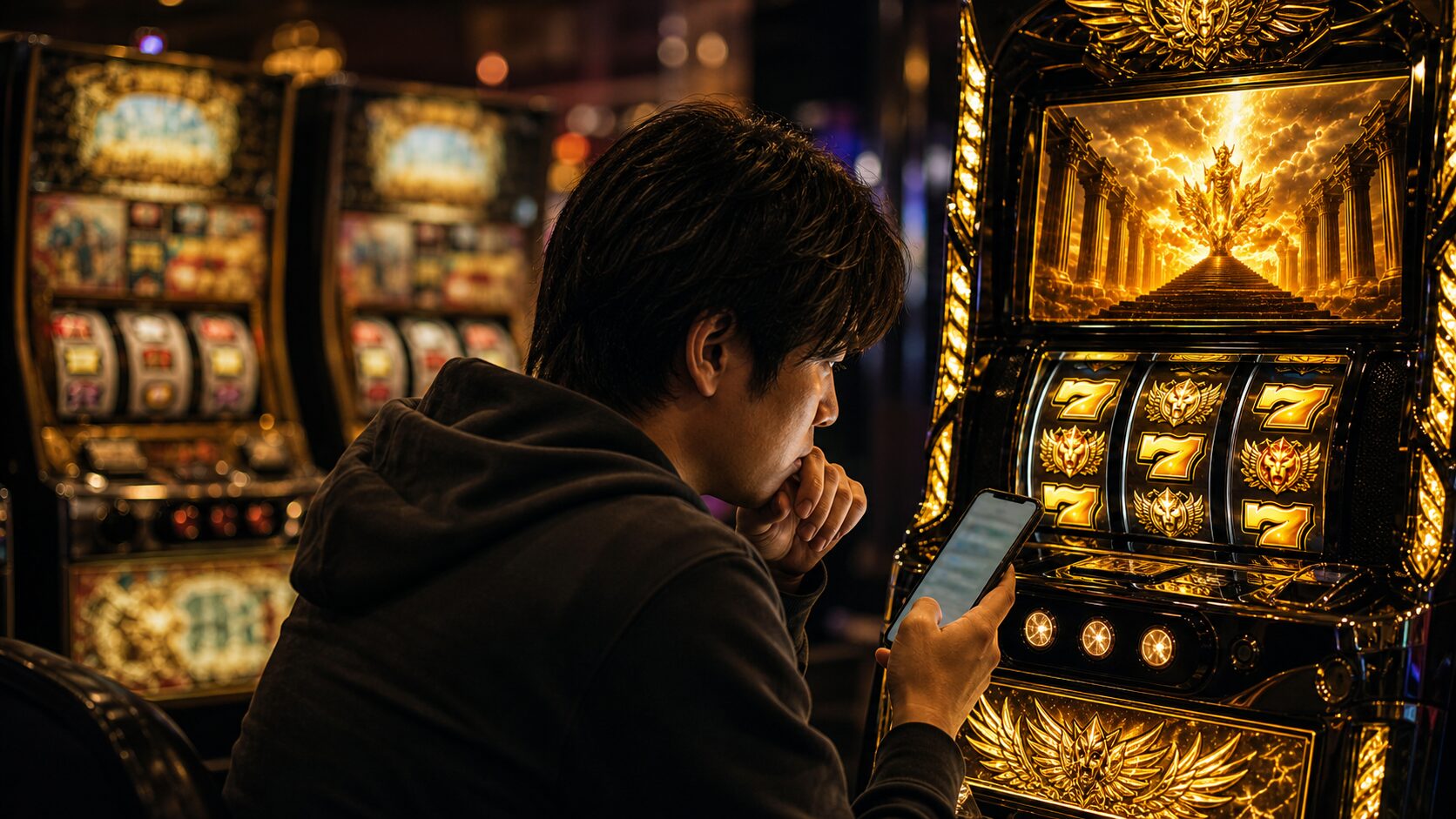 旧作情報とスマスロ版の情報を見比べて慎重に確認する打ち手